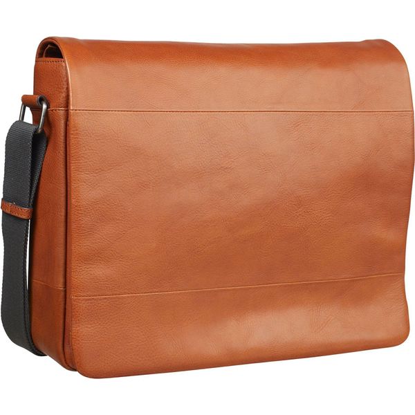 Leonhard Heyden Pelle Borsa A Tracolla Laptop Bag Con Scomparto Per Laptop Hamburg Shoulder Bag Cognac Marrone-image