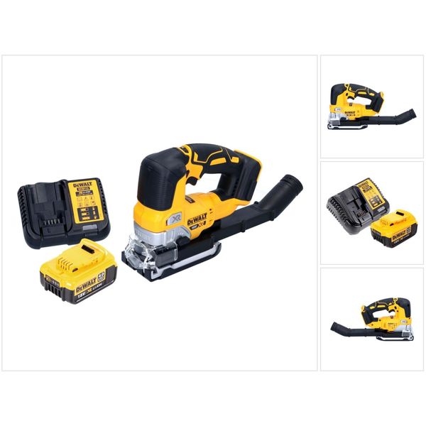 Seghetto Alternativo A Pendolo A Batteria Dewalt Dcs 334 M1 18 V Senza Spazzole + 1X Batteria Ricaricabile 4,0 Ah + Caricabatterie-image