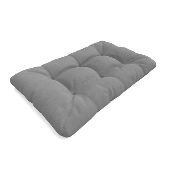 Pokar Cuscino Per Pallet Con Bella Trapuntatura Cuscino Per Divano In Pallet, Dimensioni: Cuscino Di Seduta 120 X 80, Colore: Grigio - Impermeabile-image