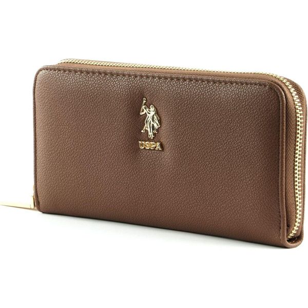 U.S. Polo Assn. Portafoglio New Jones Zip Around Wallet Brown Marrone-image
