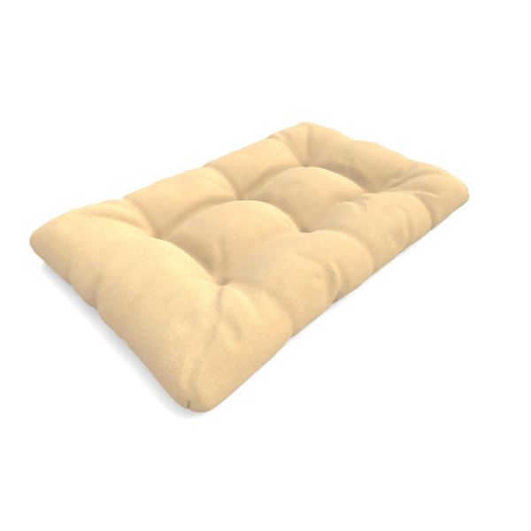 Pokar Cuscino Per Pallet Con Bella Trapuntatura Cuscino Per Divano In Pallet, Dimensioni: Cuscino Di Seduta 120 X 80, Colore: Beige - Impermeabile-image