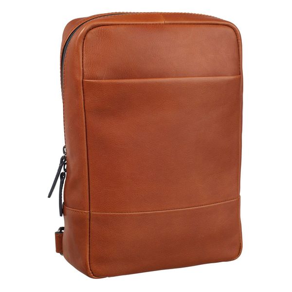 Leonhard Heyden Pelle Borsa A Tracolla Borsa A Tracolla Hamburg Crossbag Cognac Marrone-image