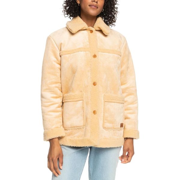 Roxy Change Of Heart Donna Sherpa Giacca Isolata In Pelle Di Pecora Xl-image