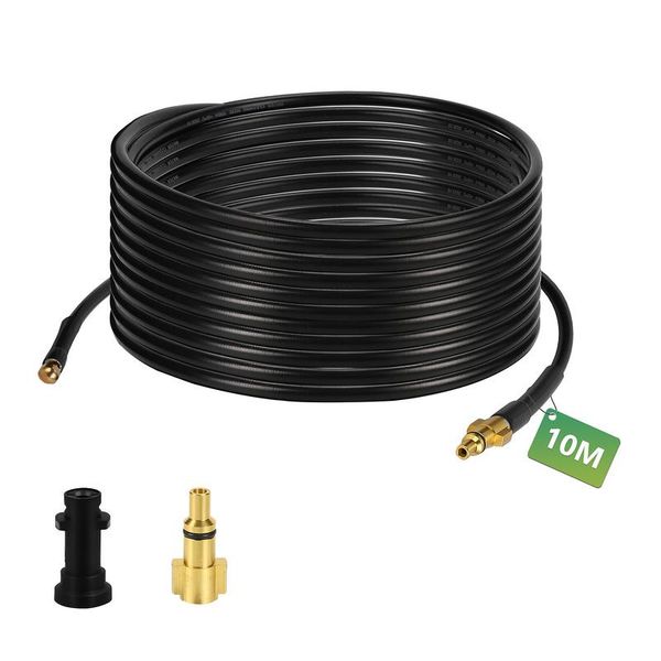 Tubo Flessibile Jopassy Per Idropulitrice 180Bar - Set Di Tubi Per La Pulizia Di Tubi Con Adattatore Adatto A KäRcher K2-K7 10 M-image