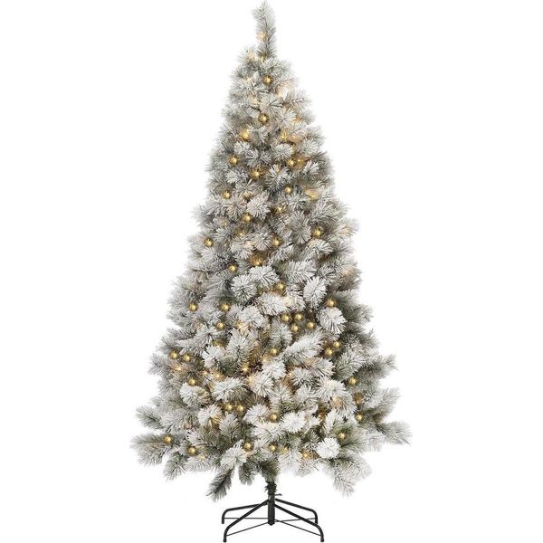 Royal Christmas® Albero Di Natale Artificiale Chicago 120 Cm Con Neve | Illuminazione Led Inclusa-image