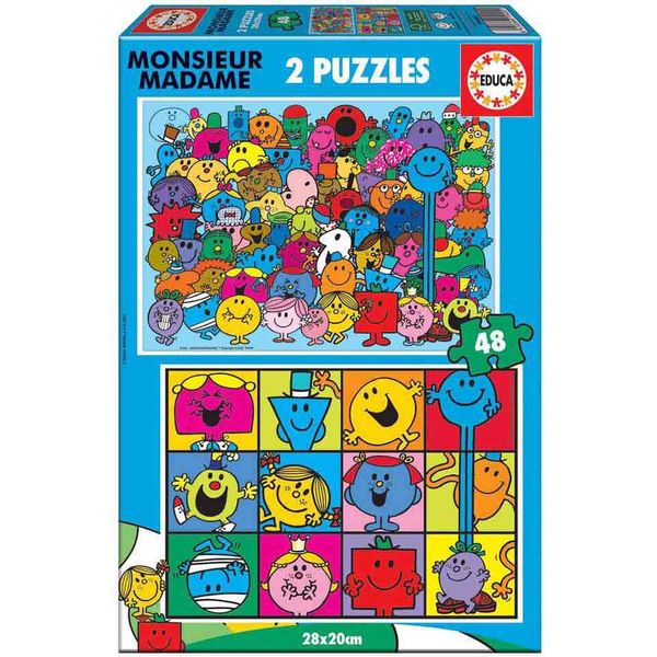 Educa - Puzzle - 2X48 Mr Mrs-image