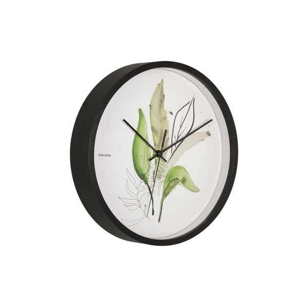 Karlsson - Orologio Da Parete Foglie Botaniche - Verde Giungla-image