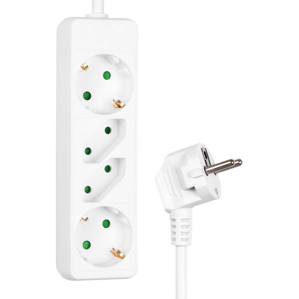 Heitech 04003486 Presa Di Corrente 250 V A 4 Vie Senza Interruttore-image