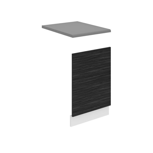Pannello Frontale Belini Per Lavastoviglie Po. Pannello Frontale Per Lavastoviglie Largo 45 Cm. Pannello Frontale Per Lavastoviglie Senza Maniglia, Ebano Reale-image