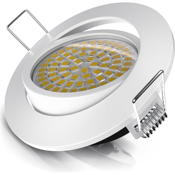 Brandson Led Faretto Da Incasso Orientabile Bianco Caldo 3000K Faretto Da Soffitto / Faretto Da Soffitto 5W - 320 Lumen-image