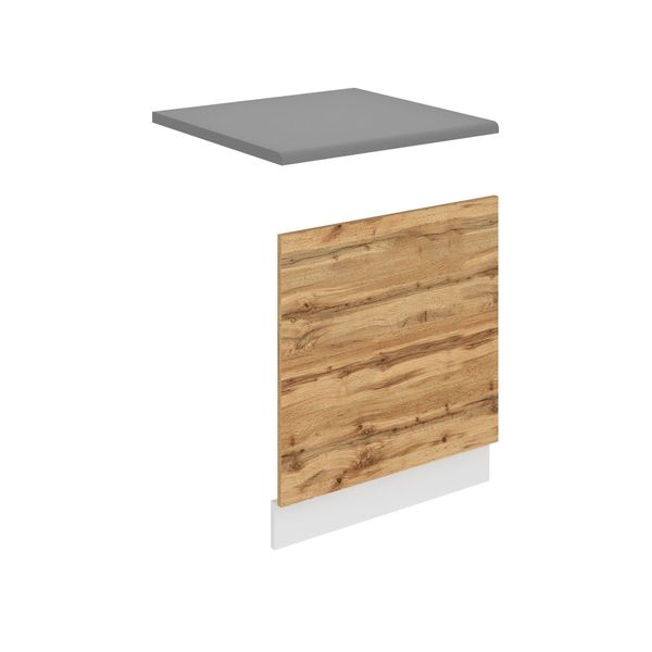 Pannello Frontale Belini Per Lavastoviglie Po. Pannello Frontale Per Lavastoviglie Largo 60 Cm. Pannello Frontale Per Lavastoviglie Senza Maniglia, Rovere Wotan-image