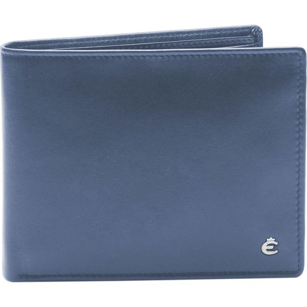 Esquire Pelle Portafoglio Harry Rfid Wallet Quer Blue Blu Scuro-image