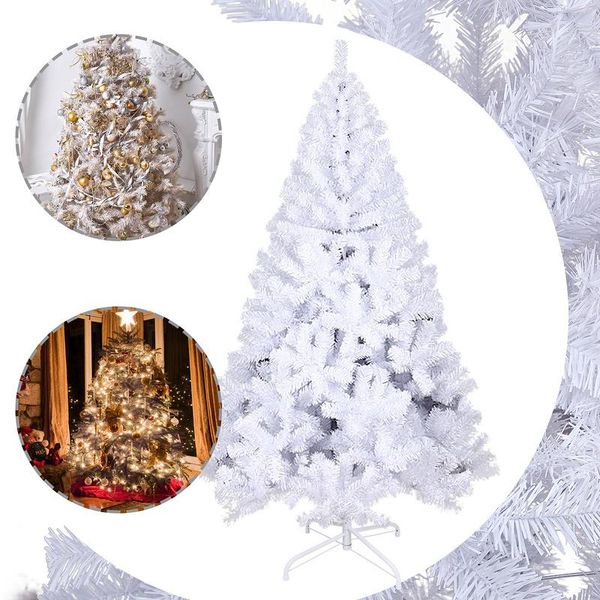 Jopassy Albero Di Natale Albero Artificiale Albero Decorativo Albero Di Natale Aghi Di Pino Indoor/Outdoor 210Cm Bianco-image