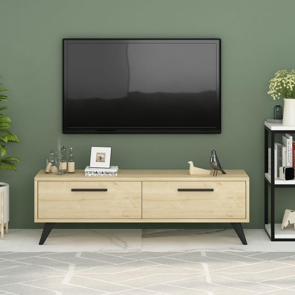 Skye Decor, Melisa - Sapphire, Tavolino Tv, Zaffiro, 100 % Melamine Coated Slipboard, 120 X 29,6 X 45 Cm-image
