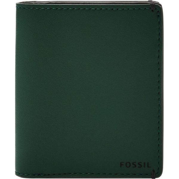 Fossil Porta Carte Di Credito Joshua Vegan Cactus Front Pocket Wallet Pine Green Verde Bosco-image