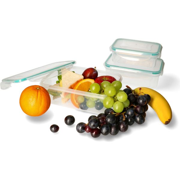 Kotarbau® Set Di Contenitori Rettangolari 0,5L/1L/1,5L In Plastica Per Alimenti-image