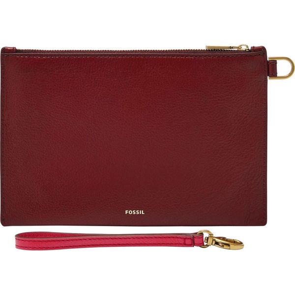 Fossil Borsa Da Polso Borsa Per Utensili Wristlet Red Velvet Bordeaux-image
