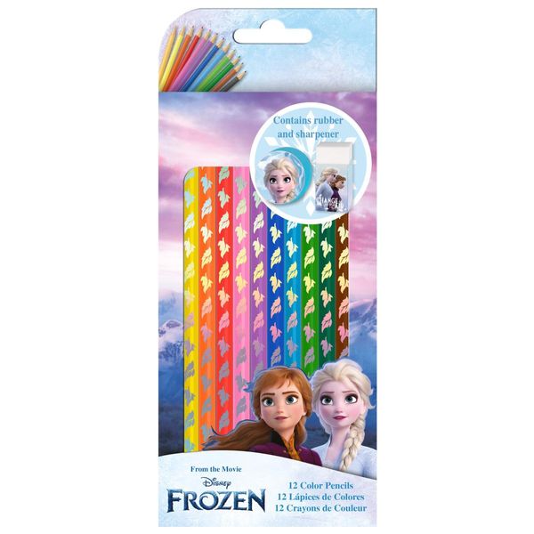 Pastelli Dell'era Glaciale 12 Colori Con Temperino E Gomma 2. WD21836 Kids Euroswan P6-image