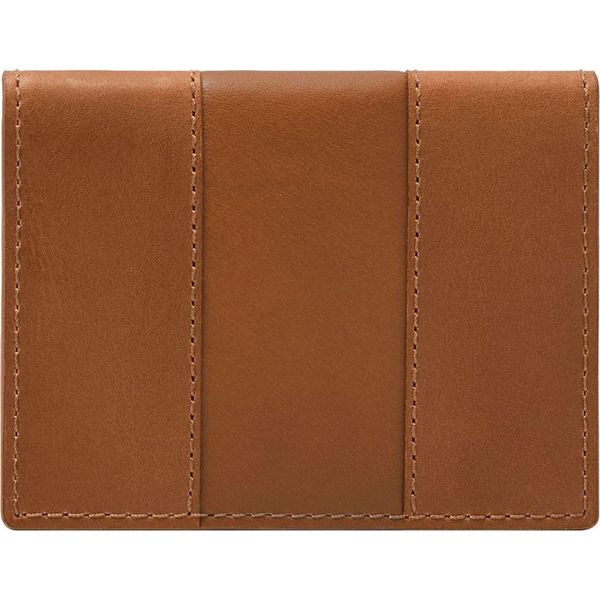 Fossil Pelle Porta Carte Di Credito Everett Card Case Bifold Saddle Marrone Chiaro-image