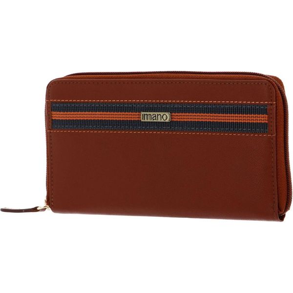 Mano Portafoglio Don Leonardo Rfid Continental Wallet Cognac Terracotta-image