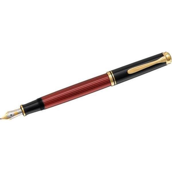 Pelikan 928663 Stilografica Pelikan "SouveräN 600"", Nero/Rosso, B"-image