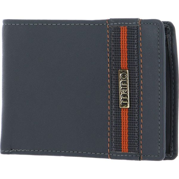 Mano Pelle Portafoglio Don Leonardo Rfid Wallet With Flap Grey Grigio-image