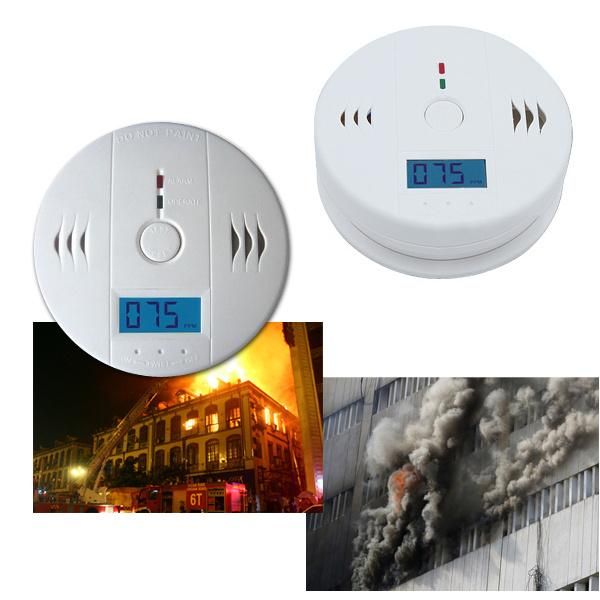 Swanew 2X Co Medler Rilevatore Di Fumo Allarme Antincendio Pausa E Test Pulsante Indicatore Di Batteria Bianco-image
