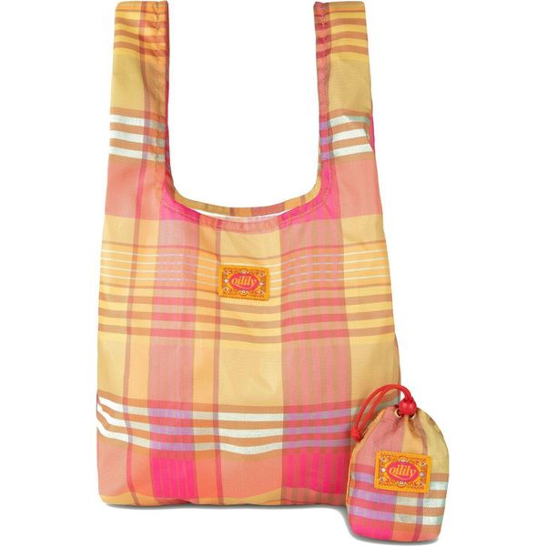 Oilily Borsa Shopper Toto Folding Tote Penelope Check Warm Olive Multicolore-image