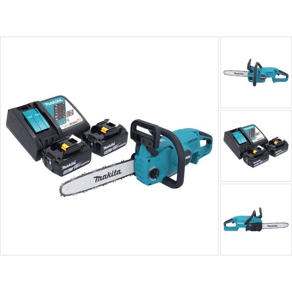 Motosega A Batteria Makita Duc 307 RGX2 18 V 30 Cm 7,7 M/S Brushless + 2X Batteria 6,0 Ah + Caricabatteria-image