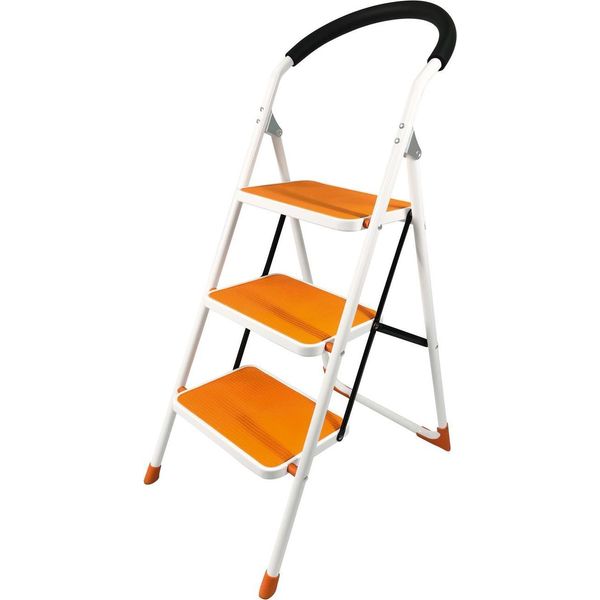 Scaletta Strend Pro WRH2062, 3 Gradini, Portata 150 Kg, Arancione-image