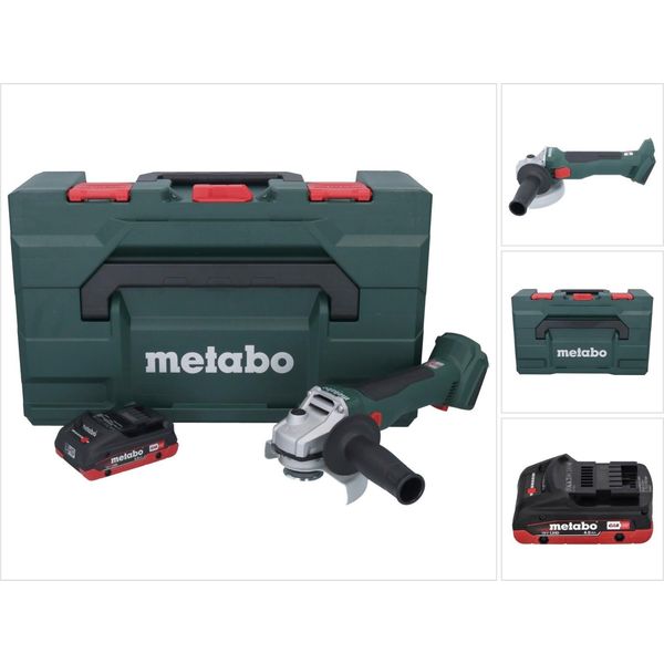 Metabo W 18 L Bl 9-125 Smerigliatrice Angolare A Batteria 18 V 125 Mm Brushless + 1X Batteria 4,0 Ah + Metabox - Senza Caricabatterie-image