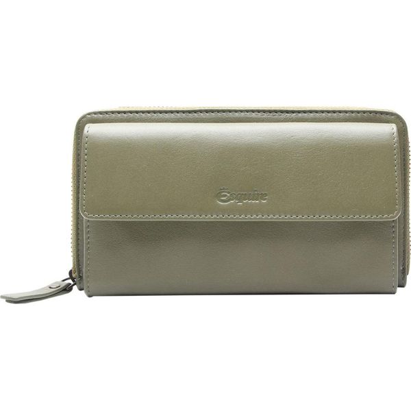 Esquire Pelle Portafoglio Borsa Per Cellulare Peru Phone Wallet Bag Olive Oliva-image