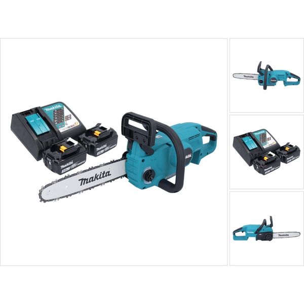 Motosega A Batteria Makita Duc 307 RFX2 18 V 30 Cm 7,7 M/S Brushless + 2X Batteria Ricaricabile 3,0 Ah + Kit Caricabatterie-image