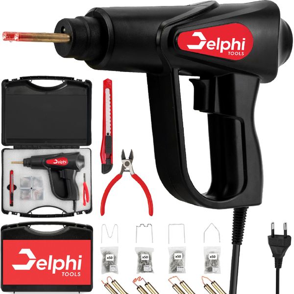 Delfi Saldatore Di Plastica 70W Saldatore Di Plastica Saldatore Set 200Pcs Morsetti, Saldatura Plastica, Paraurti Auto Cruscotto Kit Di Riparazione Saldatore Pistola Termica-image