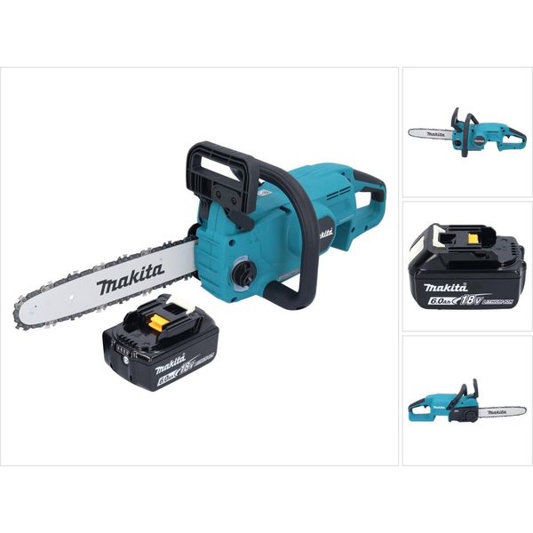 Motosega A Batteria Makita Duc 307 G1X2 18 V 30 Cm 7,7 M/S Senza Spazzole + 1X Batteria 6,0 Ah - Senza Caricabatterie-image
