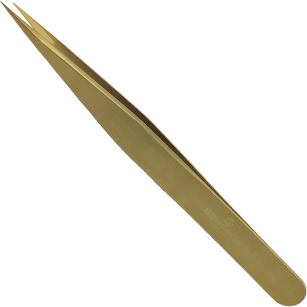 Bergeon 7422-PM-AM Tweezers Di Precisione In Bronzo Per Orologieri E Gioiellieri 130 Mm-image