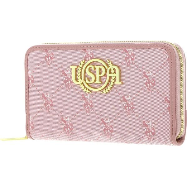 U.S. Polo Assn. Portafoglio Hampton Zip Wallet Rose Rosa Salmone-image