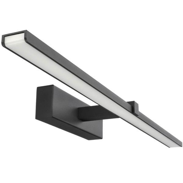 Applique Sopra Lo Specchio Roa Led 60 Sand Black, 4000K, IP44, Nero, 60Cm EDO777246 Edo-image