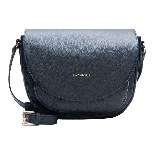 Lazarotti Pelle Borsa A Tracolla Borsa A Tracolla Bologna Leather Lady Top-2 Navy Blu Scuro-image