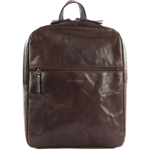 Bruno Banani Pelle Zaino Per Il Tempo Libero Zaino Backpack Brown Marrone-image
