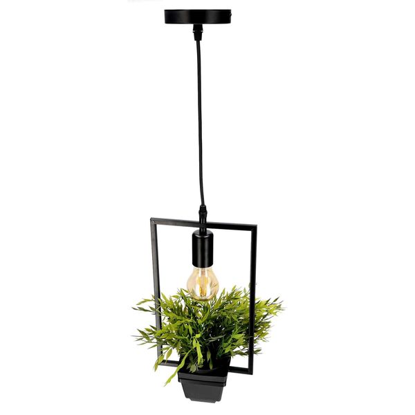 Mea Lampada A Sospensione Rettangolare, Rettangolo Geometrico, IP20, E27, EDO777546 Edo-image