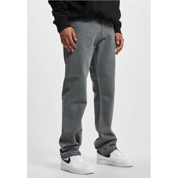 Jeans Uomo Def Straight Loose Fit Denim Grey Washed - 34-image