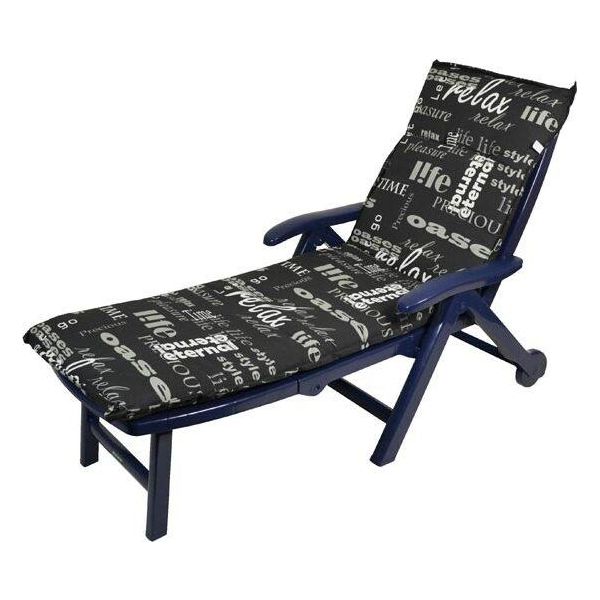 Cuscino Per Sdraio "Lifestyle"" - 190 X 60 Cm - Cuscino Universale Per Sdraio Da Giardino"-image