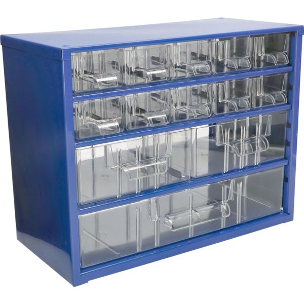Kotarbau® Cassetta Per Officina Con Cassetti 306X238X155 Cassetta Di Smistamento 10K2M1G Magazzino Per Minuteria In Metallo-image