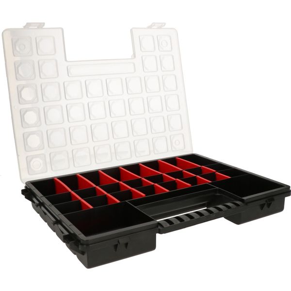 Kotarbau® Cassetta Di Smistamento 38 Cm 27 Scomparti Magazzino Per Minuteria Divisori Regolabili-image