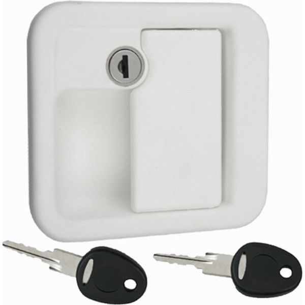 Serratura Della Porta Serratura Esterna Caravan Caravan Ff-System Fap Con Cilindro E Due Chiavi Bianco-image