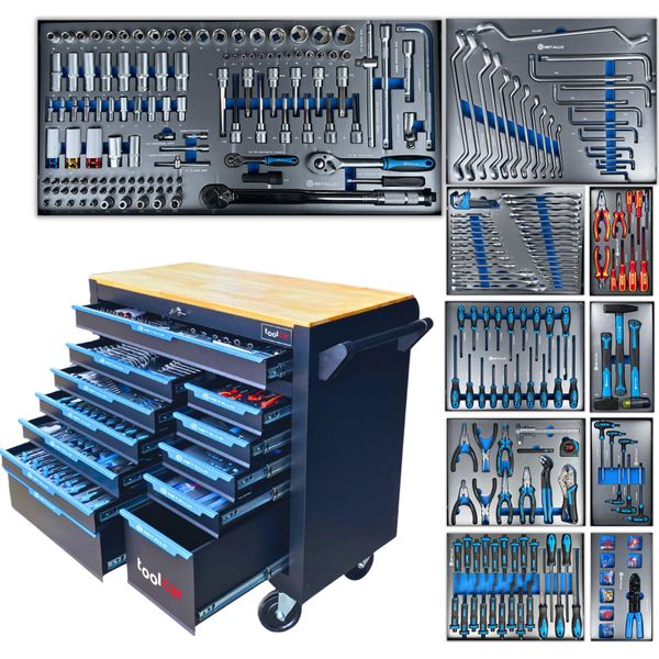 Carrello Da Officina Toolcar Metallo Jumbo PRO12 Carrello Porta Attrezzi-image