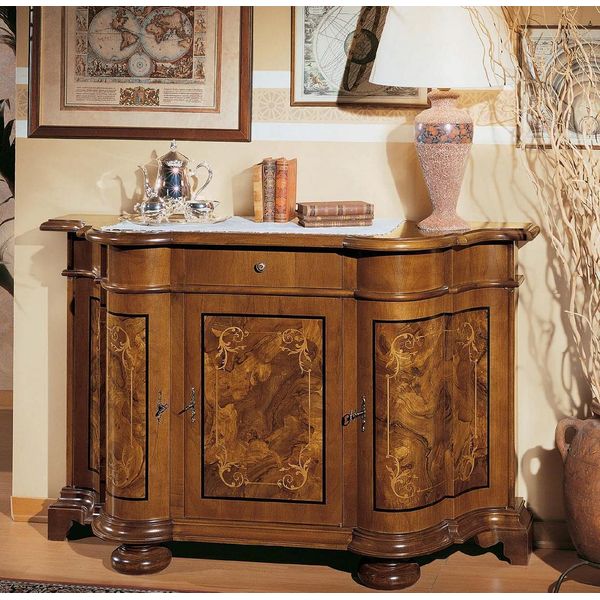Cassettiere In Legno Credenza Mobili Cassettiera Mobile Credenza Classico Nuovo-image