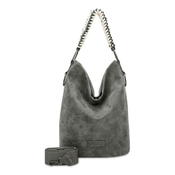 Fritzi Aus PreußEn Borsa A Tracolla Olga Special Rub Hobo Bag Anthra Grigio Scuro-image