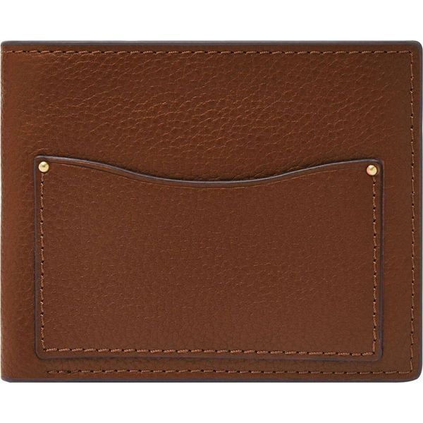 Fossil Portafoglio Anderson Large Coin Pocket Bifold Medium Brown Marrone-image